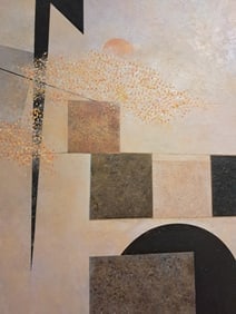 Shades of Grey, Copper & Gold - Circle - 5