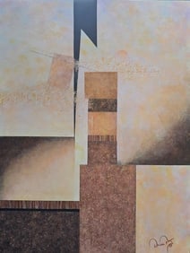 Shades of Brown, Copper & Gold:: Artist: Donica Christie Bryer (New York born 1958) BFA Degree: School of Visual Arts, NYC Donica C Bryer, Fine Arts Award winning artist, Ms. Bryer was born and raised in the Hudson Valley of Upstate