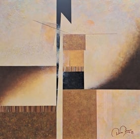 Shades of Brown, Copper & Gold: Artist: Donica Christie Bryer (New York born 1958) BFA Degree: School of Visual Arts, NYC Donica C Bryer, Fine Arts Award winning artist, Ms. Bryer was born and raised in the Hudson Valley of Upstate