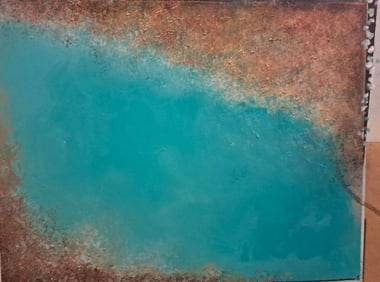 Shades of Tiffany Blue, Copper & Gold - 2