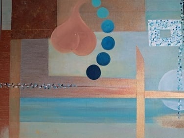 City of Hearts - Shades of Tiffany Blue, Copper & Gold - 2