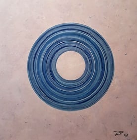 The Spiral, Blue: Artist: Donica Christie Bryer (New York born 1958) BFA Degree: School of Visual Arts, NYC Donica C Bryer, Fine Arts Award winning artist, Ms. Bryer was born and raised in the Hudson Valley of Upstate