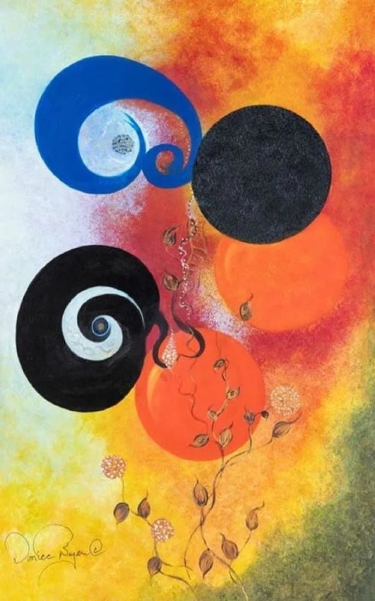 The Galaxy: Artist: Donica Christie Bryer (New York born 1958) BFA Degree: School of Visual Arts, NYC Donica C Bryer, Fine Arts Award winning artist, Ms. Bryer was born and raised in the Hudson