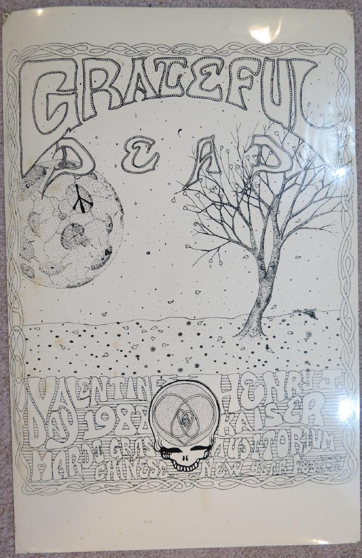 1988 Grateful Dead Valentines Day Concert Poster (1 of 4)