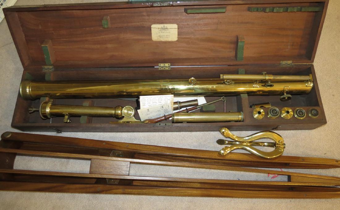 19th Century G. Dollond English Brass Telescope with (1 of 15)