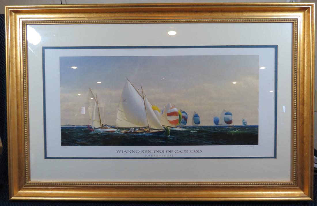 Joseph McGurl Signed Lithograph Cape Cod Wianno (1 of 6)