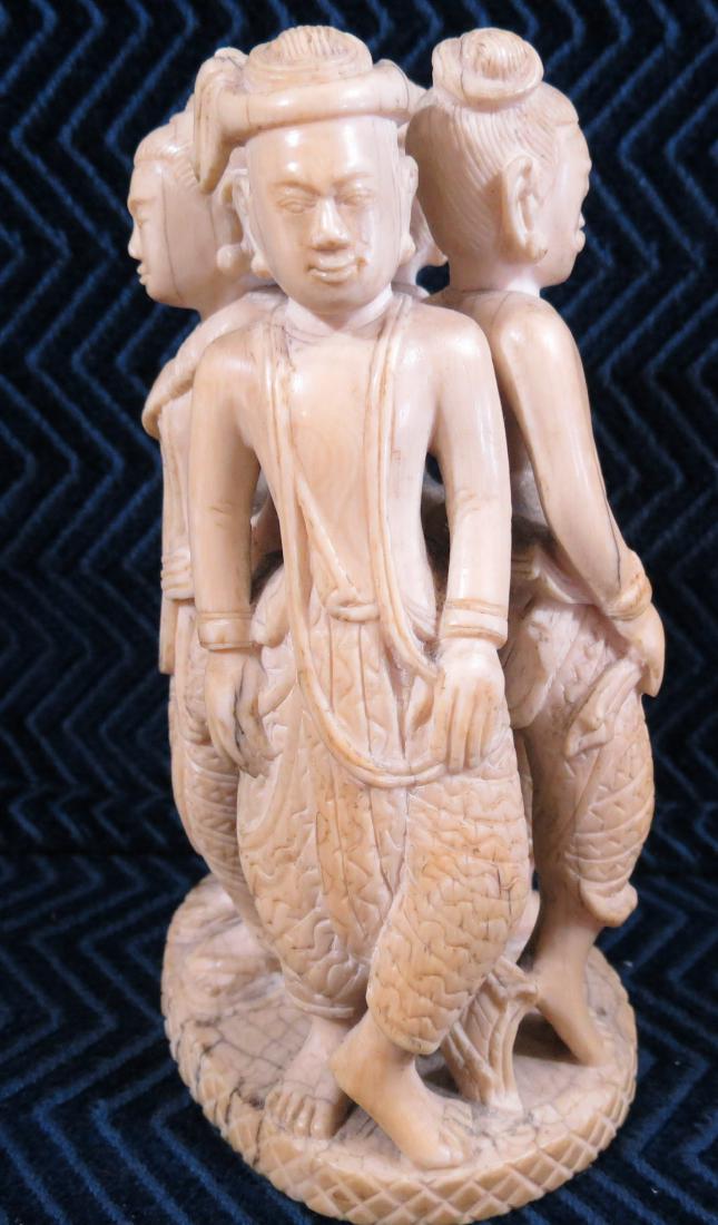Early 19th Century Carved Thai Figure Group (1 of 11)