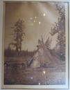 Edward Curtis Photogravure A Cree Camp at Lag Les Isles