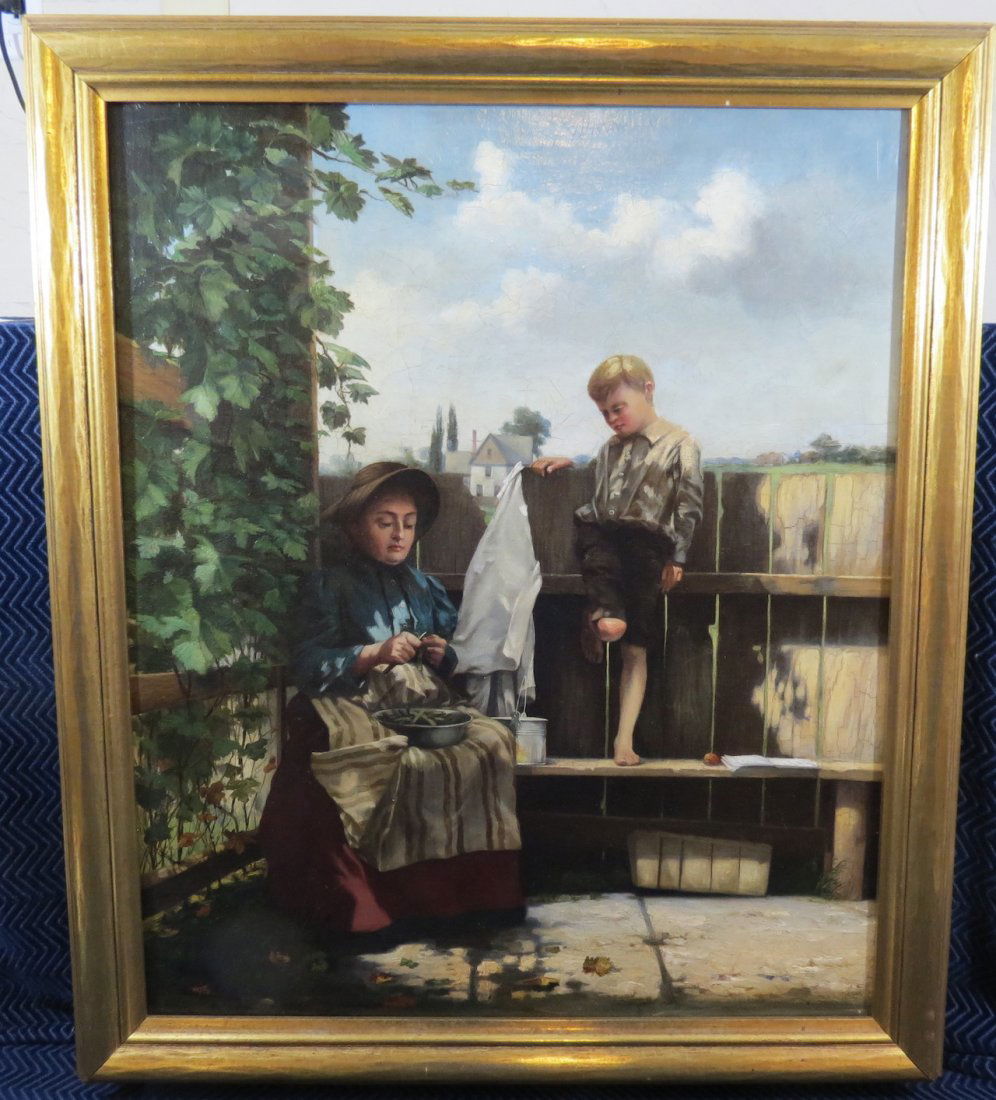1896 Oil on Canvas Signed EA Zeidler (1 of 11)