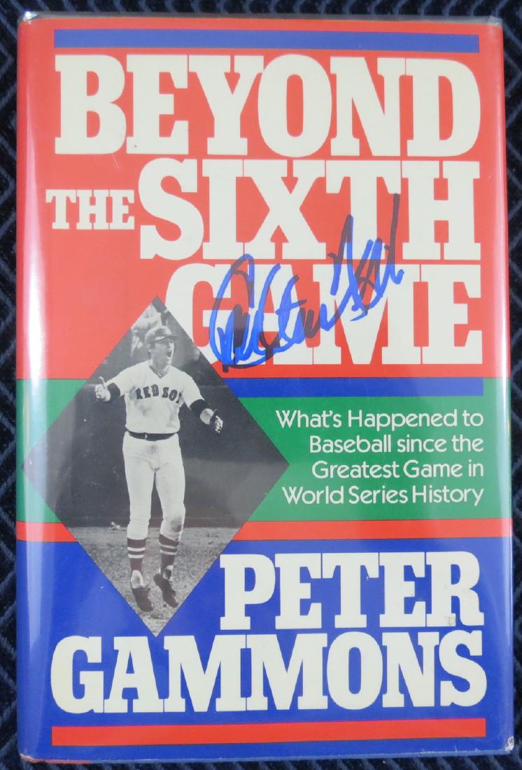 Carlton Fisk and Peter Gammons Signed Baseball Book (1 of 3)