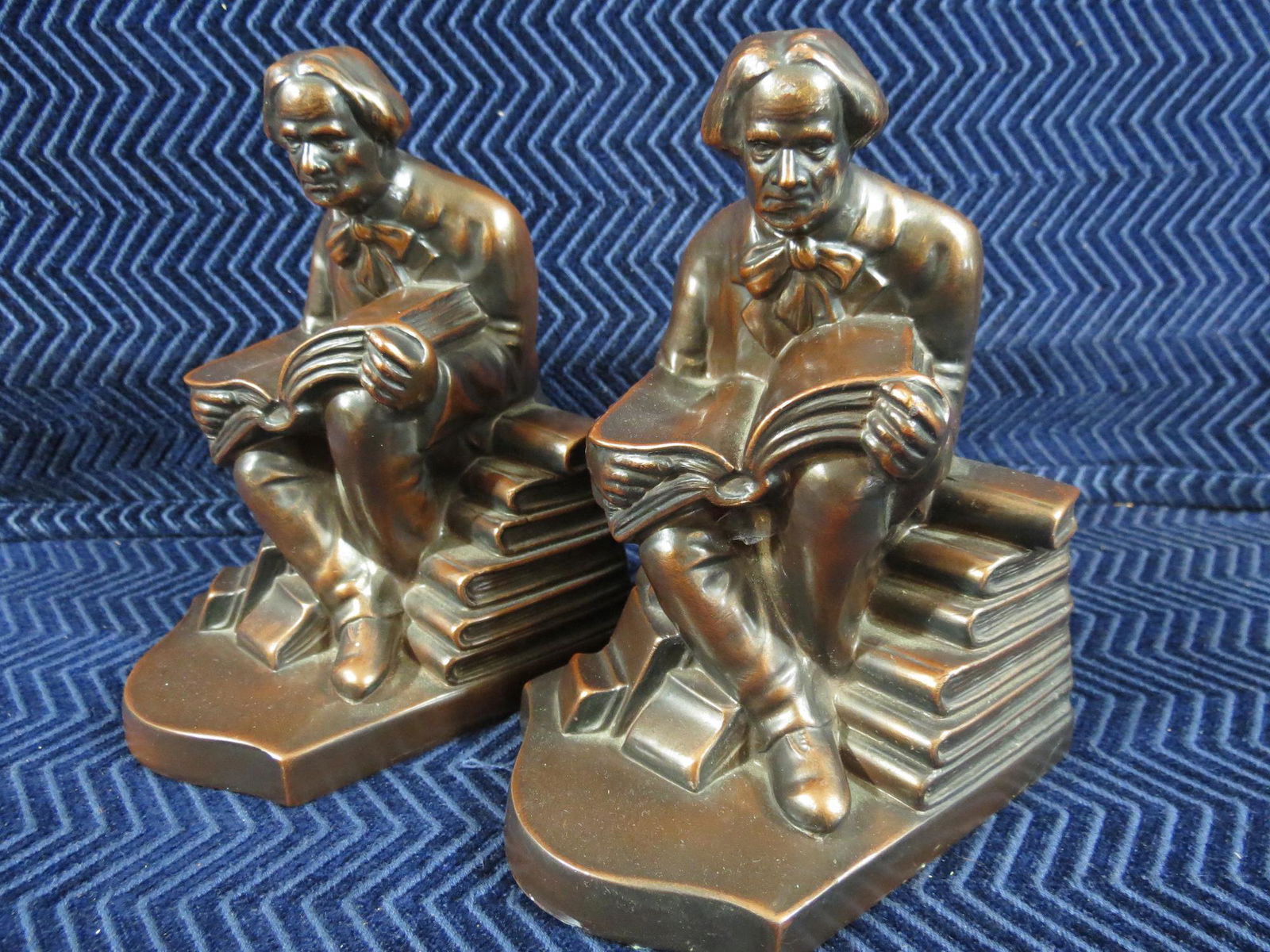 Pair of Elbert Hubbard Author Nuart Creations Bookends (1 of 6)