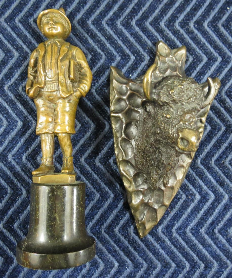 (2) Vintage Bronze Figural Pieces Tom Palmerton (1 of 7)