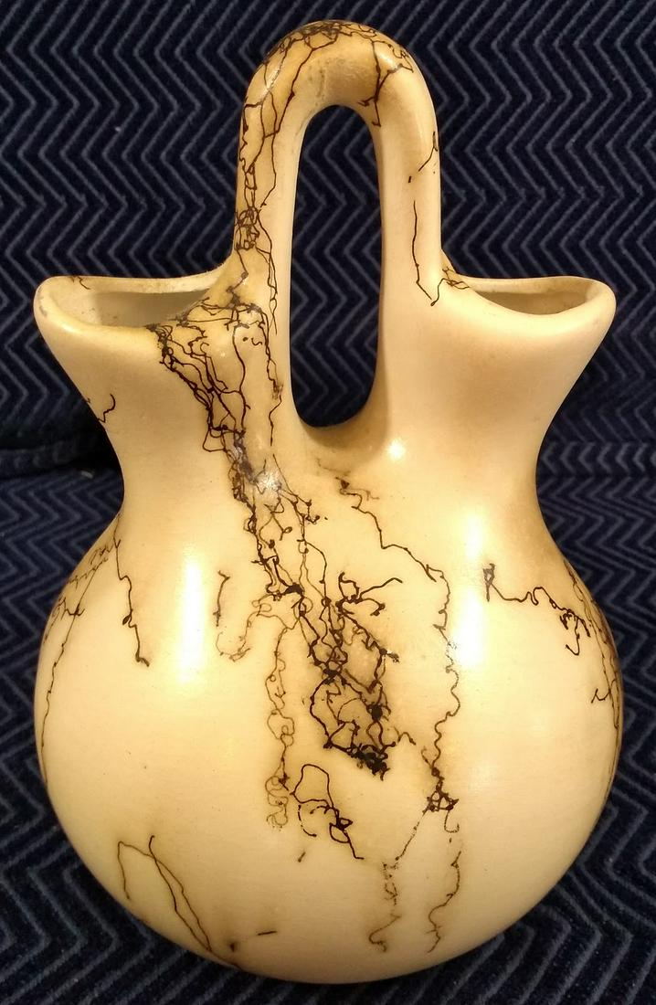 Native American Raku Pottery Horsehair Wedding (1 of 7)