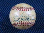 1942 Boston Red Sox Team Signed Baseball