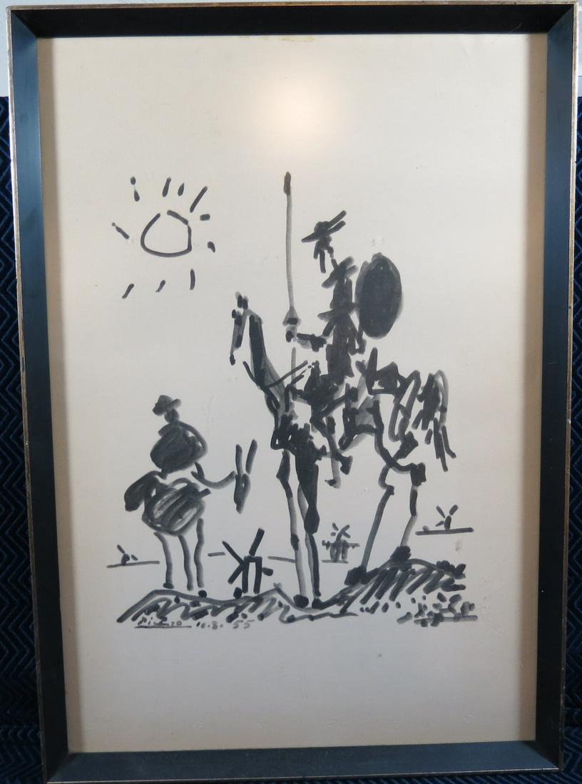 PABLO PICASSO DON QUIXOTE VINTAGE 1955 ORIGINAL (1 of 6)