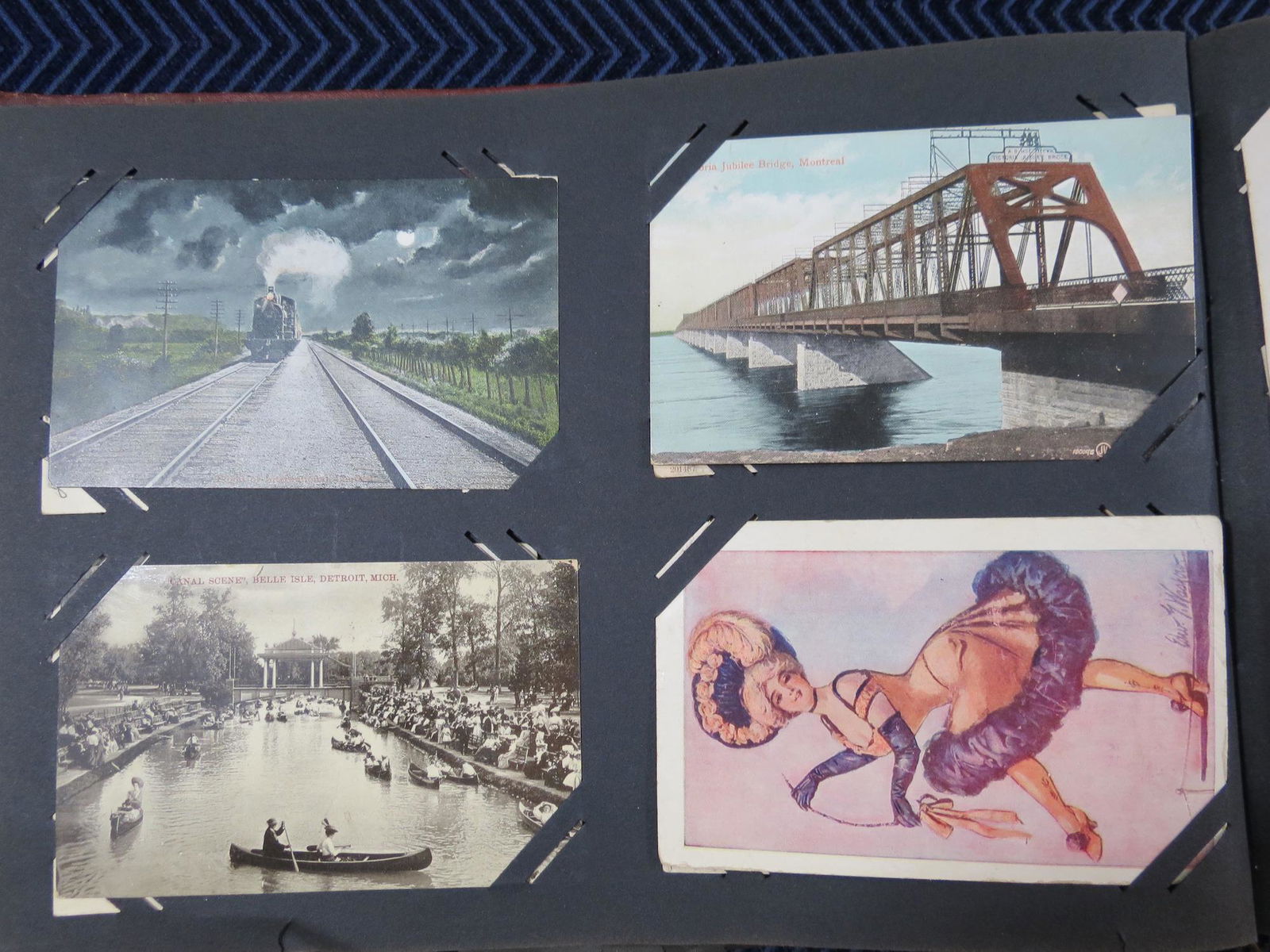 Appx 350-400 Postcards in Vintage Album (1 of 17)