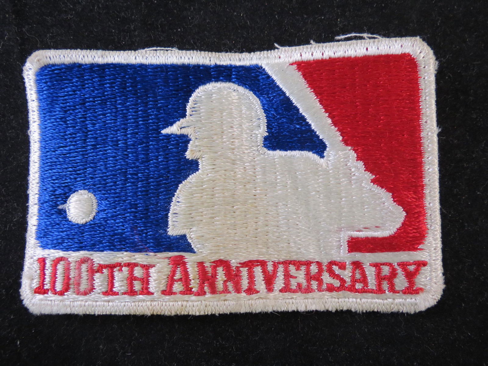 Authentic 1969 Baseball 100th Anniversary Uniform Patch (1 of 2)