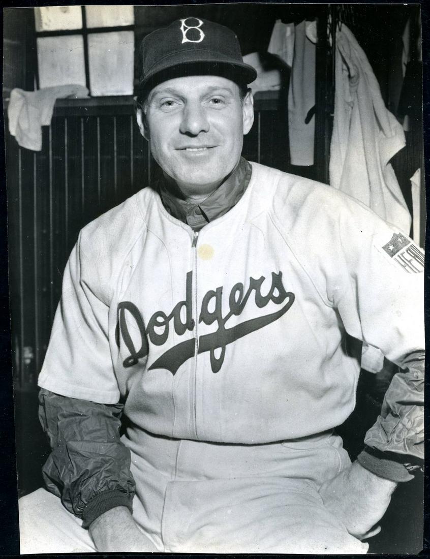 1942 Leo Durocher Brooklyn Dodgers Baseball Photo (1 of 2)