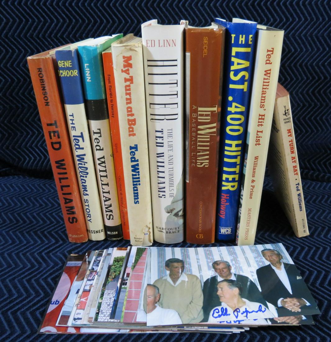 (10) Ted Williams Baseball Books & Photos (1 of 7)