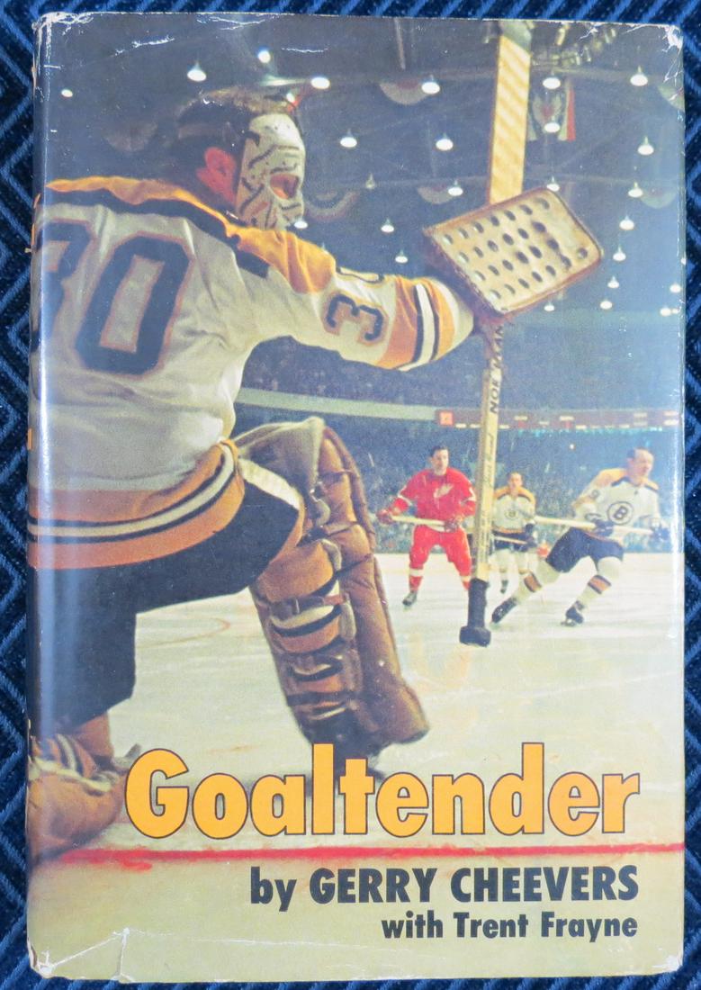 Gerry Cheevers Bruins Hockey Signed Hardcover Book (1 of 2)