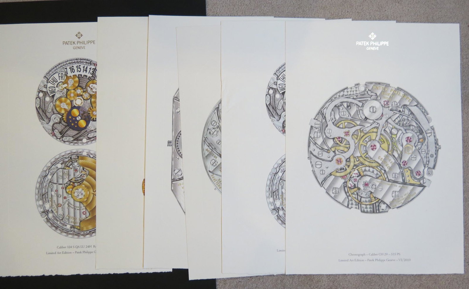 (6) PATEK PHILIPPE LIMITED ART EDITION LITHOGRAPHS (1 of 10)