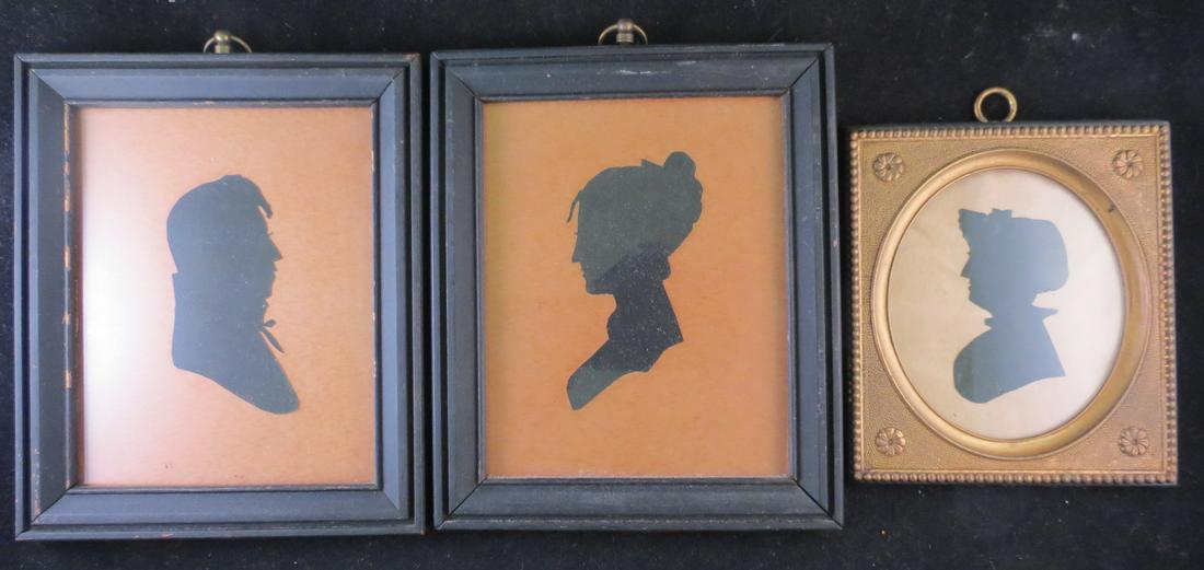 (3) Antique Silhouettes from Cape Cod (1 of 5)