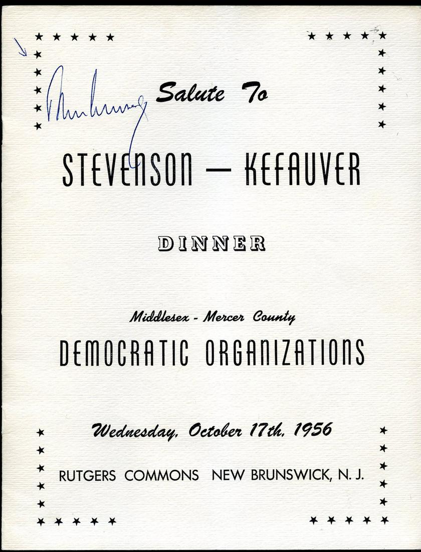 1956 John F Kennedy JFK Signed Program PSA/DNA (1 of 3)