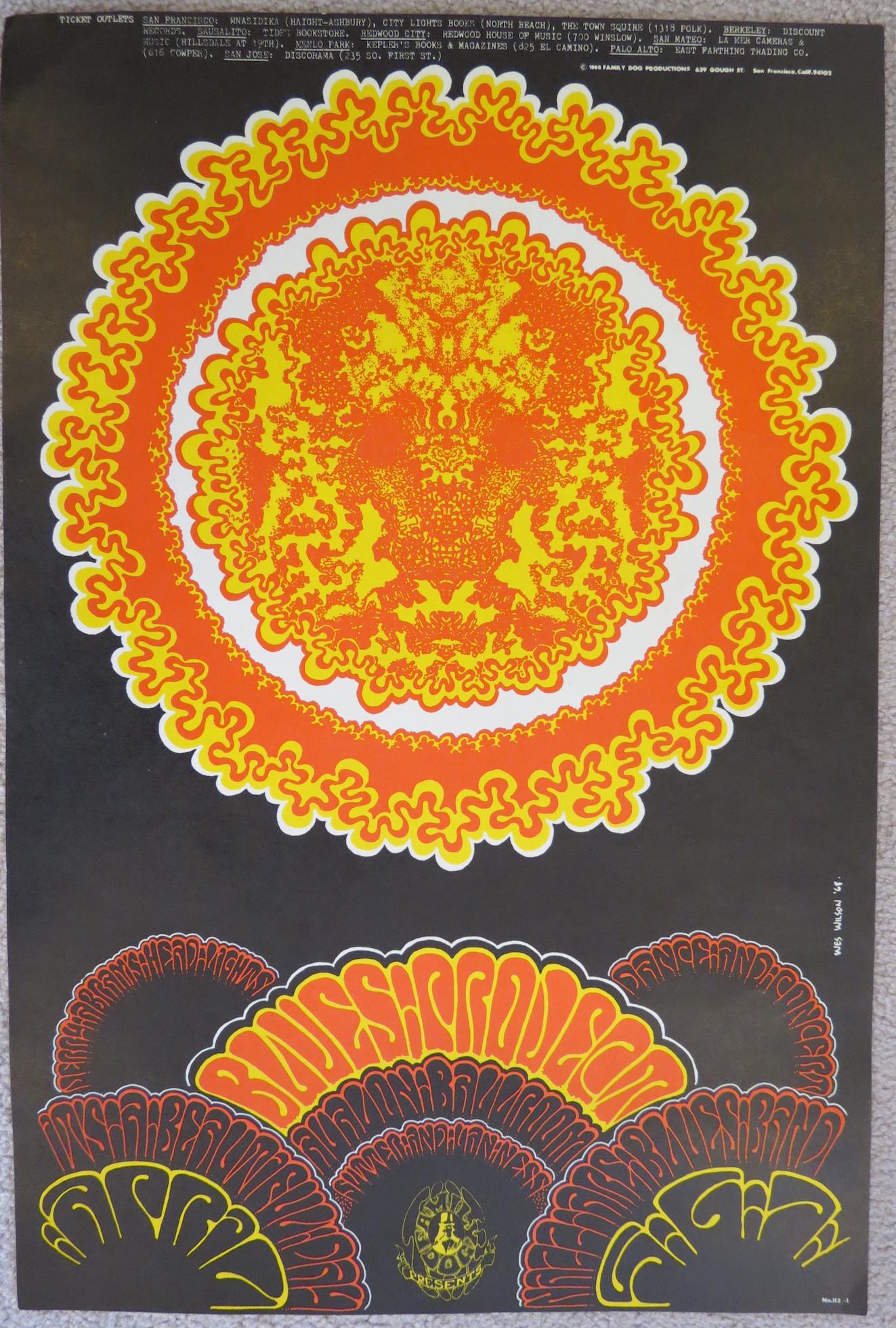 1968 BLUE PROJECT AVALON BALLROOM 14 X 20 CONCERT (1 of 4)