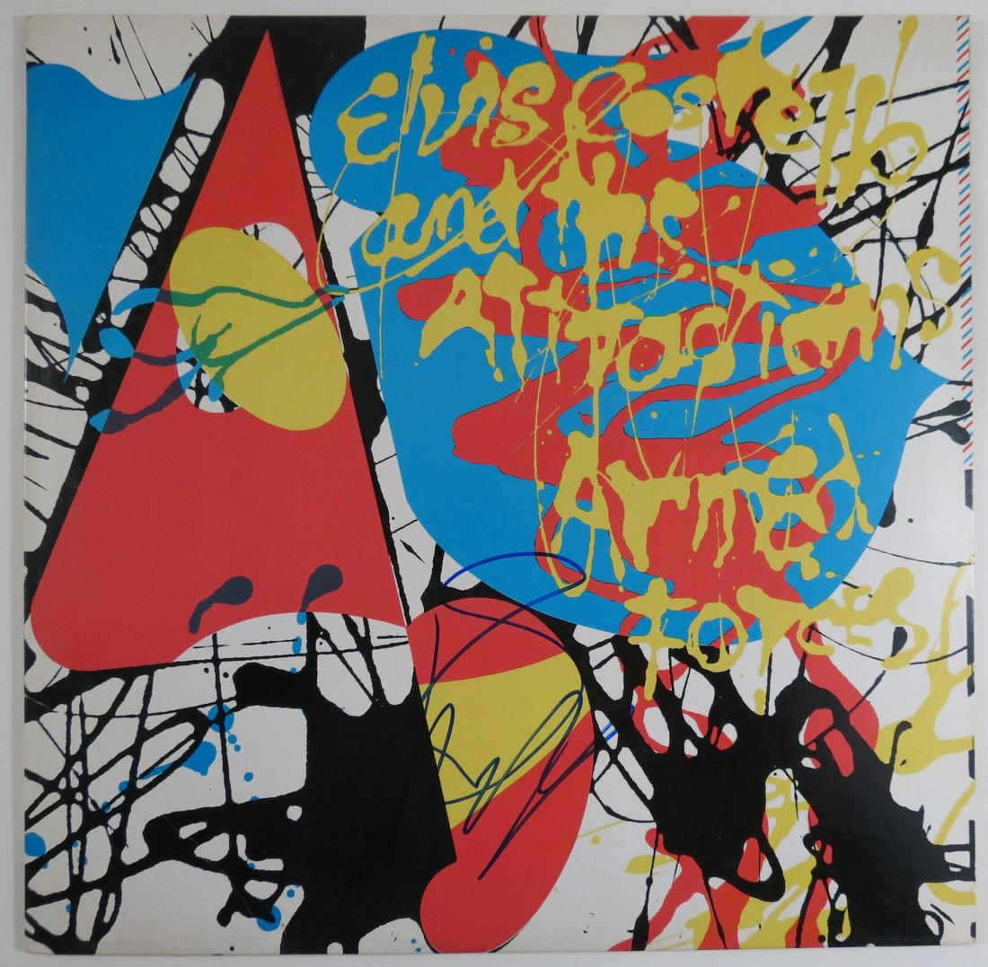 Elvis Costello Hand Signed Autographed LP (1 of 2)