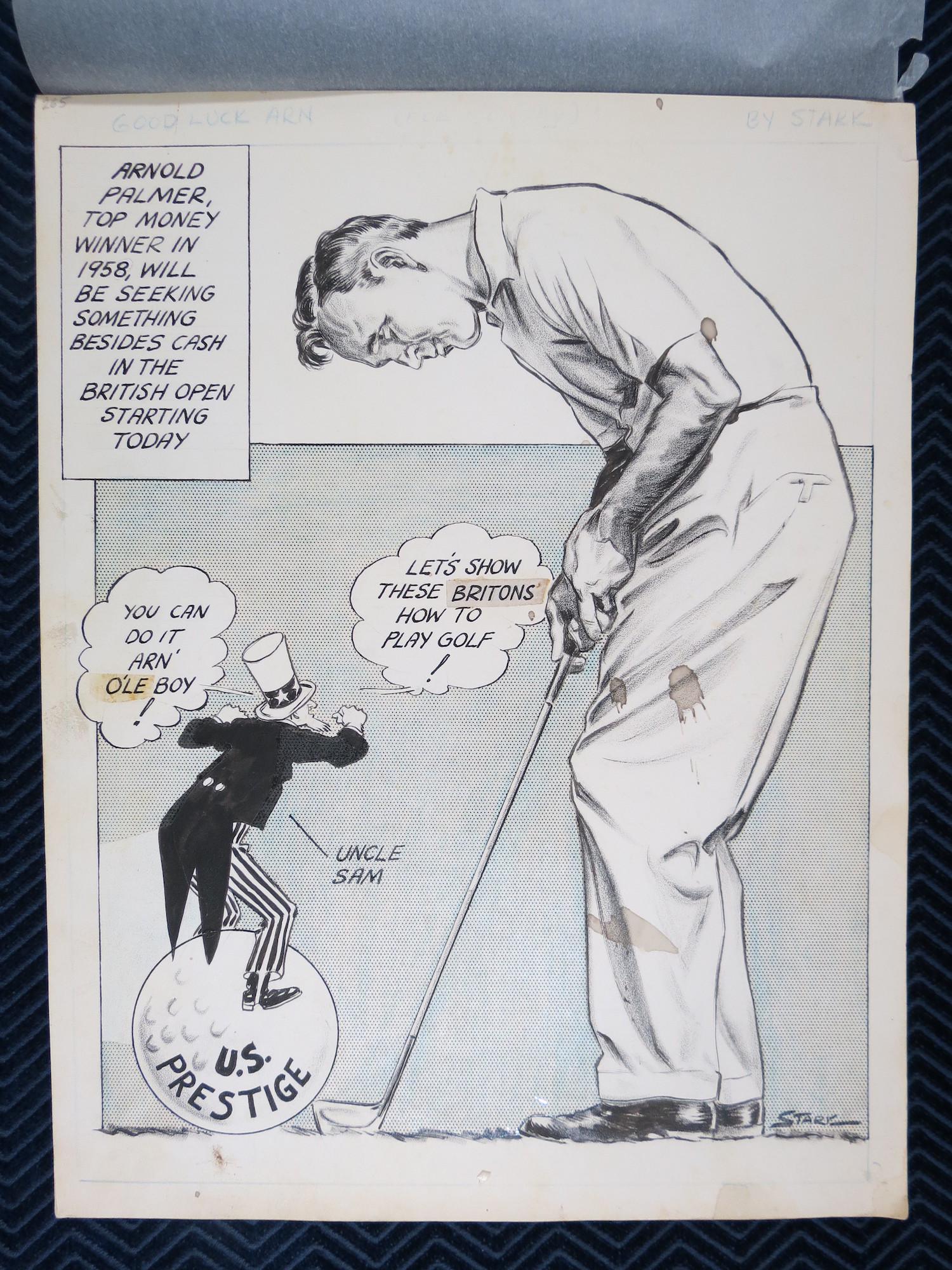 Bruce Stark Original Artwork: Arnold Palmer (1 of 3)