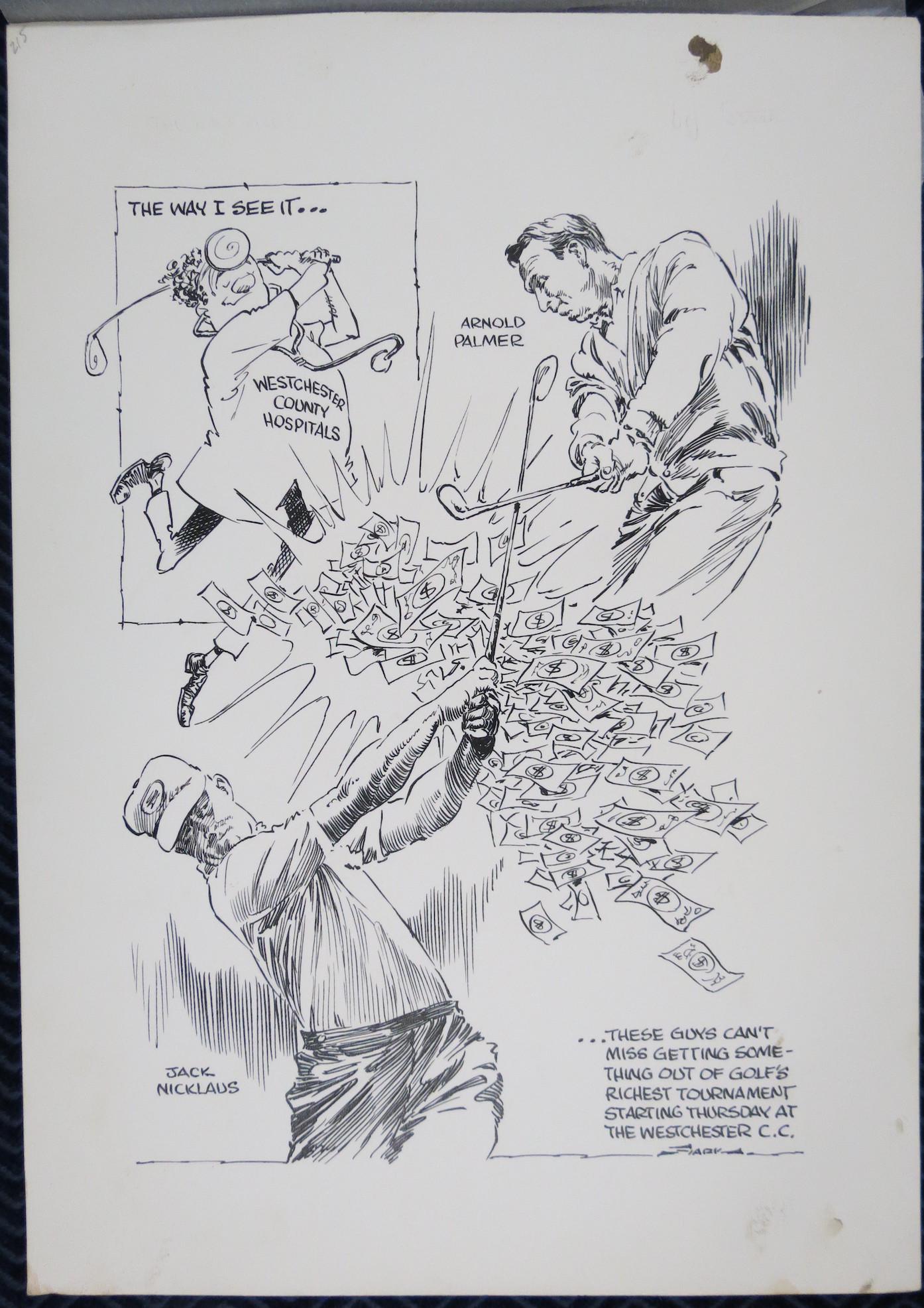 Bruce Stark Original Artwork: Arnold Palmer Jack (1 of 3)