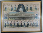 1865 James Creighton Baseball Woodcut Print