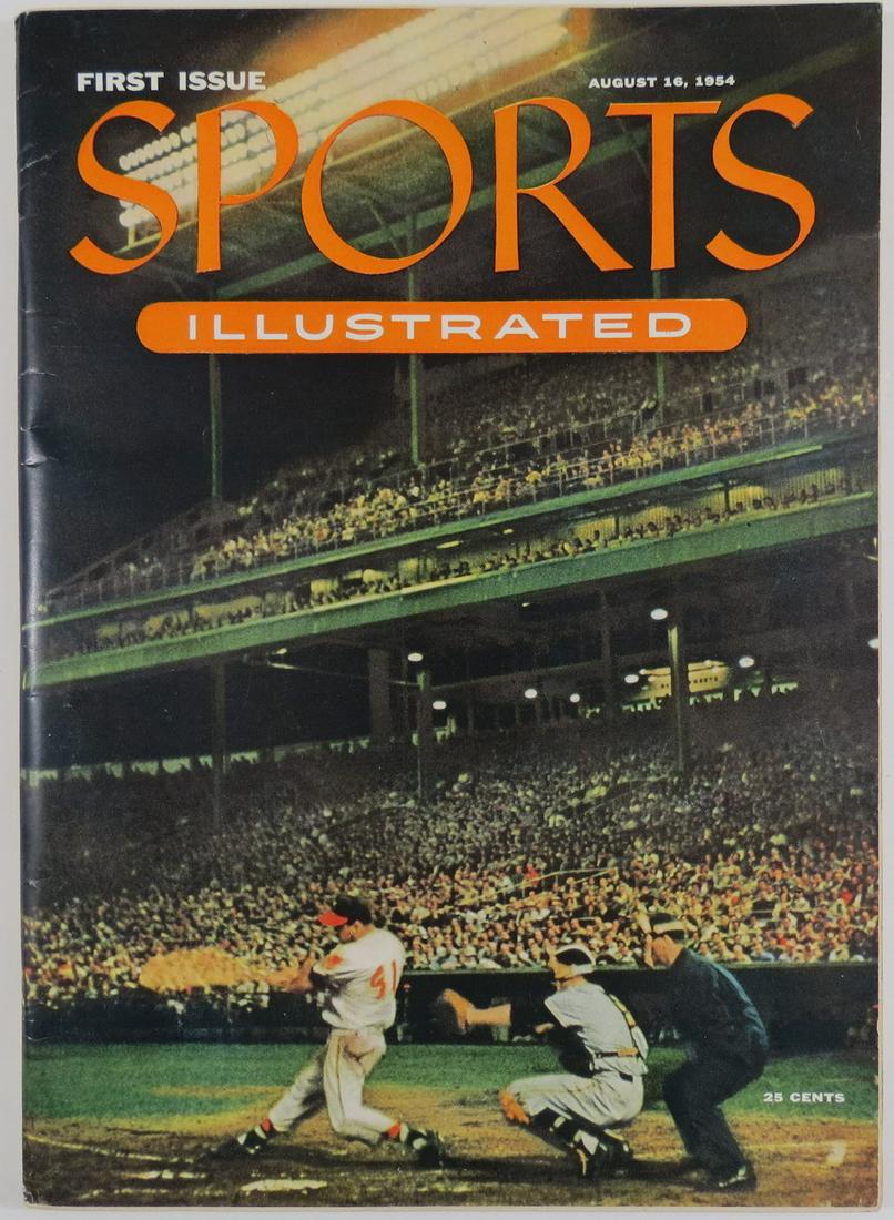 1954 Sports Illustrated #1 Magazine with Baseball Cards (1 of 6)
