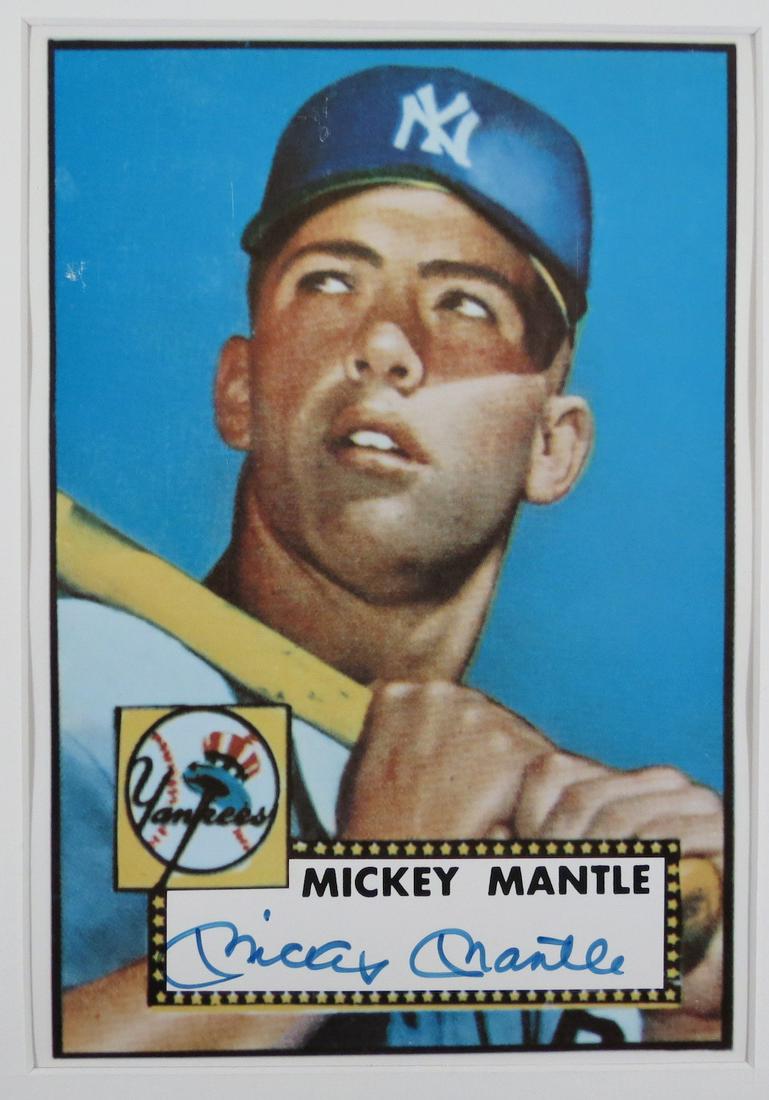 Mickey Mantle Signed 1952 Rookie 8 x 10 Photo (1 of 4)