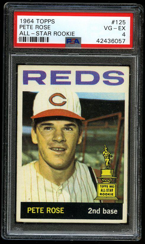 1964 Topps #125 Pete Rose PSA VG-EX 4 (1 of 2)