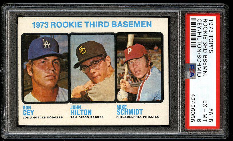 1973 Topps #615 Mike Schmidt Rookie PSA EX-MT 6 (1 of 2)
