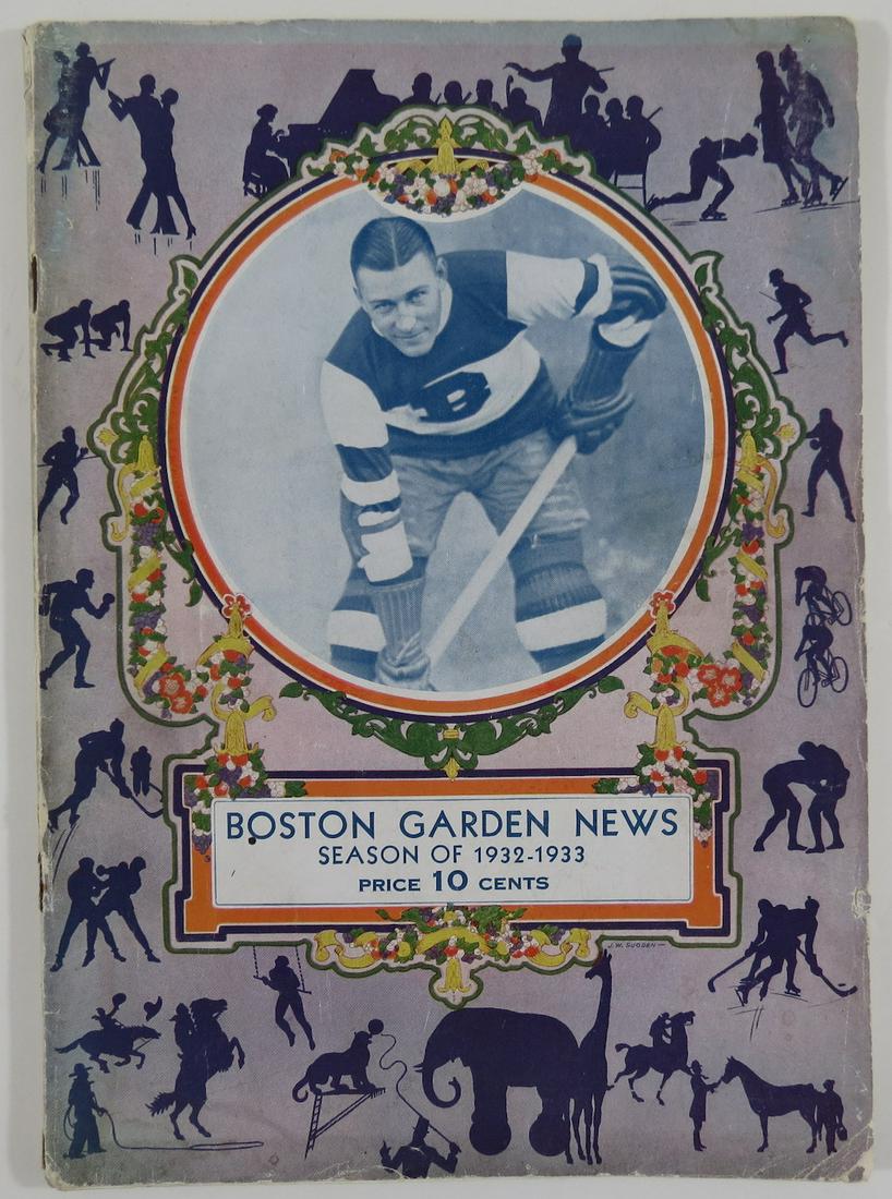 1932 Boston Bruins Hockey Program - Eddie Shore 2 Goals (1 of 4)