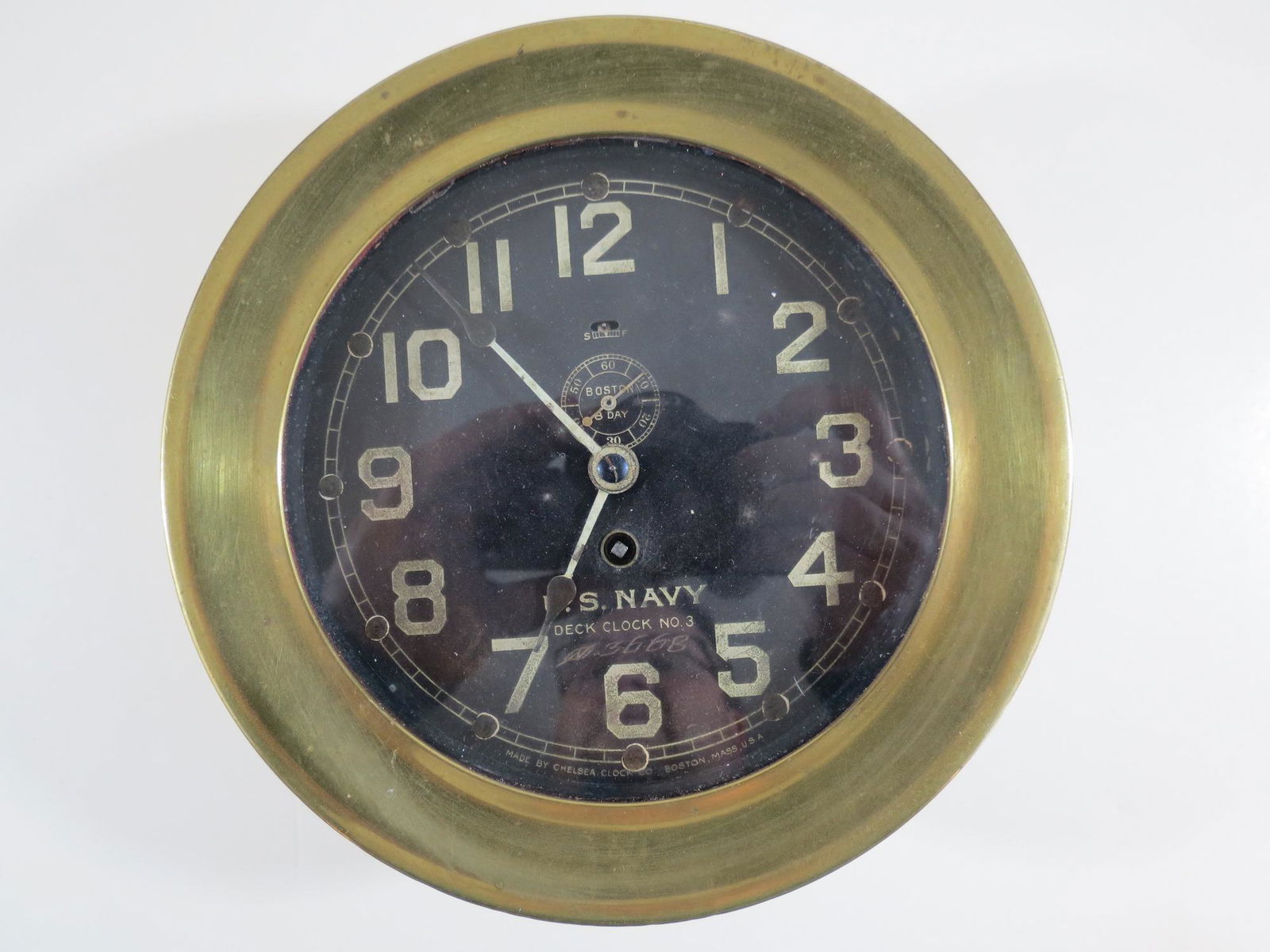 Chelsea US Navy WWII 8 Day Nautical Clock (1 of 7)