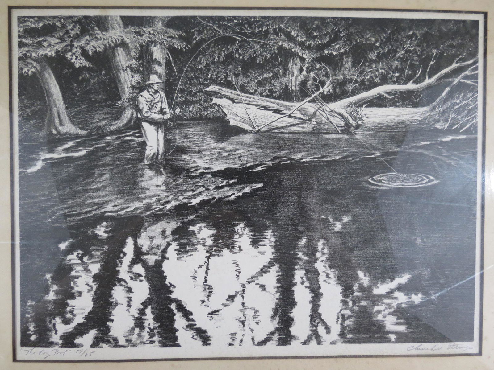 Churchill Ettinger Signed Ltd Ed Etching Fly Fishing #2 (1 of 5)
