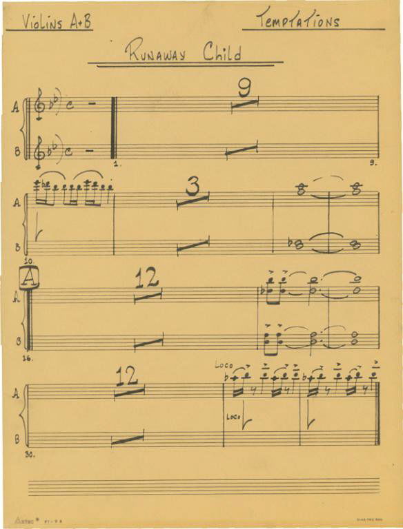 (3) 1960's The Temptations Motown Scores Used Whil (1 of 1)