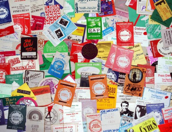 About (150) 1970's-1990's Music Backstage Passes: Used by rock n roll photographer Joe Sia. All Different, includes The Police, Foghat, Quiet Riot, Tom Petty, America, The Fixx, Peter Gabriel, Santana, Kenny Rogers, Foreigner, Loggins & Messina, Art