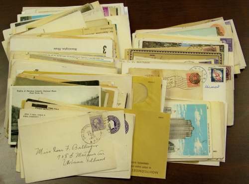 (Appx 200) 19th Century -Mid 20th Century RPO Rail: About 200 postcards and covers with RPO Railroad Post Office Postmarks, Most 1910s-1920's.