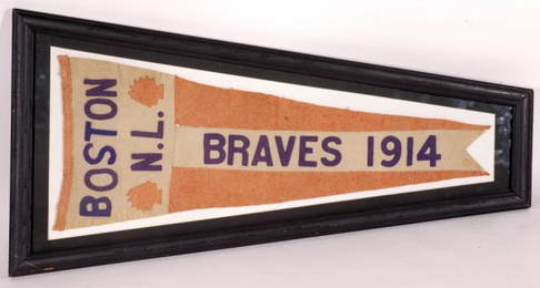 1: 1914 Boston Braves Baseball Large Pennant