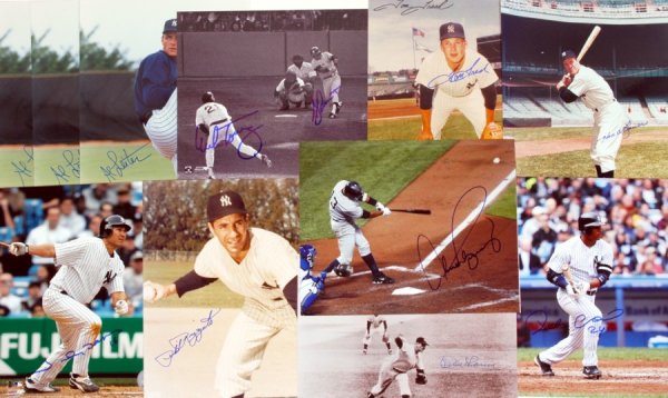 (12) Yankee Signed 8 x 10 Photos w/ Arod: Includes Alex Rodriguez, Bauer, Damon, Rizzuto, Cano, Larsen, Leiter (3), Zimmer, Tresh, Torrez/Dent. Mint.