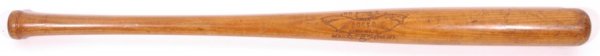 1920's Socko Hanna Model Baseball Bat: Neat Bat shaped burned in logo reads "No E Burke Socko Hanna Mfg Co Athens GA." 32" long. No cracks. EX-MT.