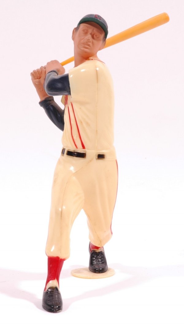 1950's Ted Williams Baseball Hartland Statue: Original bat included. The toeplate is nice and he stands fine. Light cream color. EX-MT.