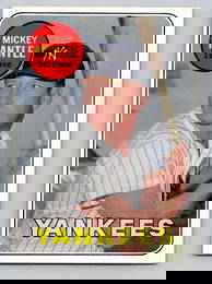 1969 Topps Mickey Mantle Baseball Card