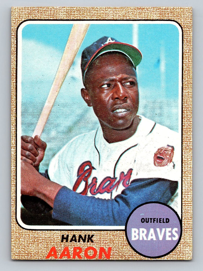 1968 TOPPS Hank Aaron Baseball Card (1 of 2)