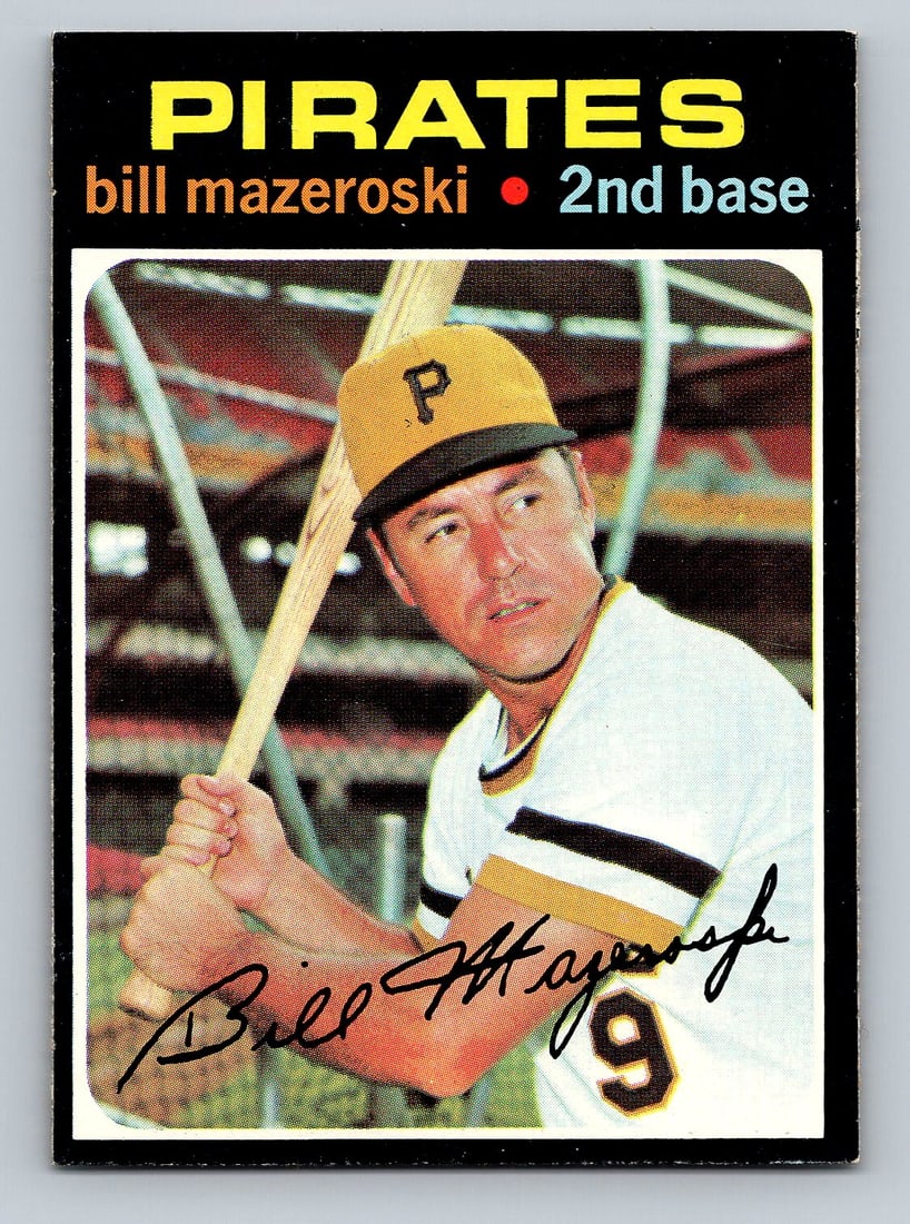 1971 TOPPS Bill Mazeroski Baseball Card (1 of 2)