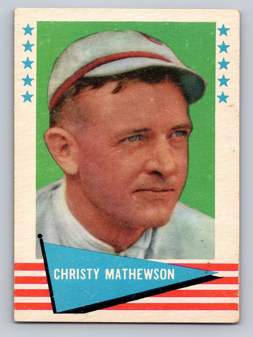 1961 FLEER Christy Mathewson Baseball Card: EX-MT